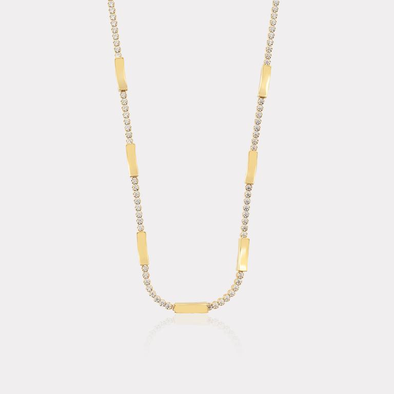 Gold Stones Necklace