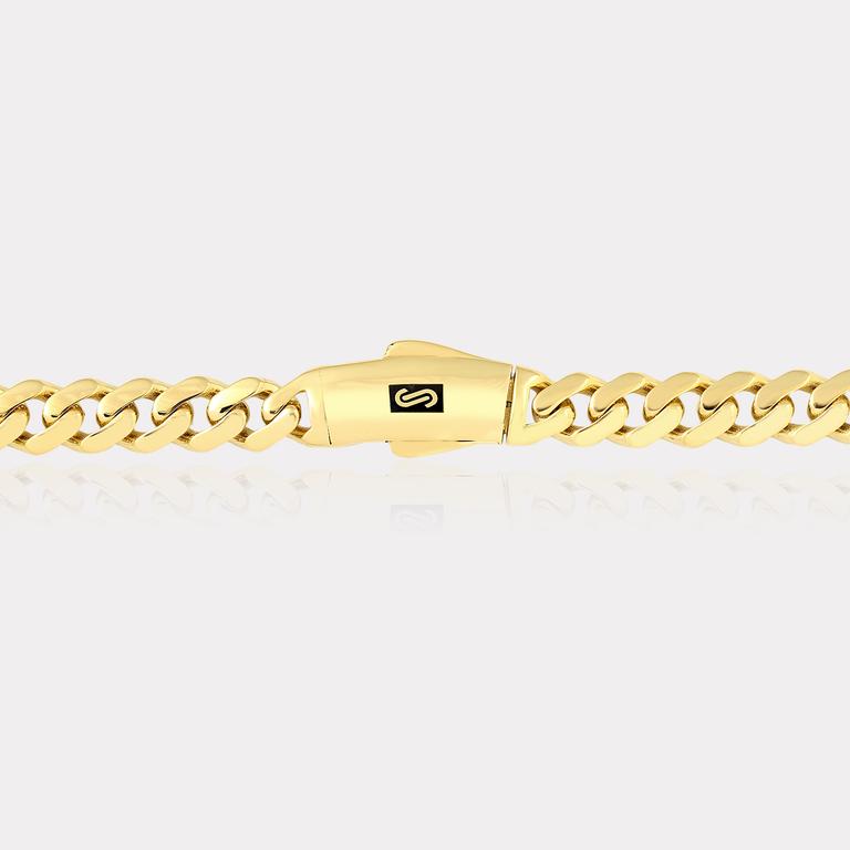 Monaco Chain Sarı Altın Kolye - 5.00 mm
