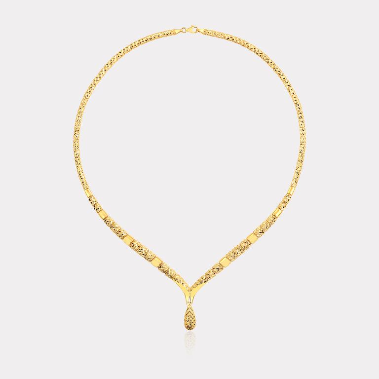 22K Gold Simple Necklace