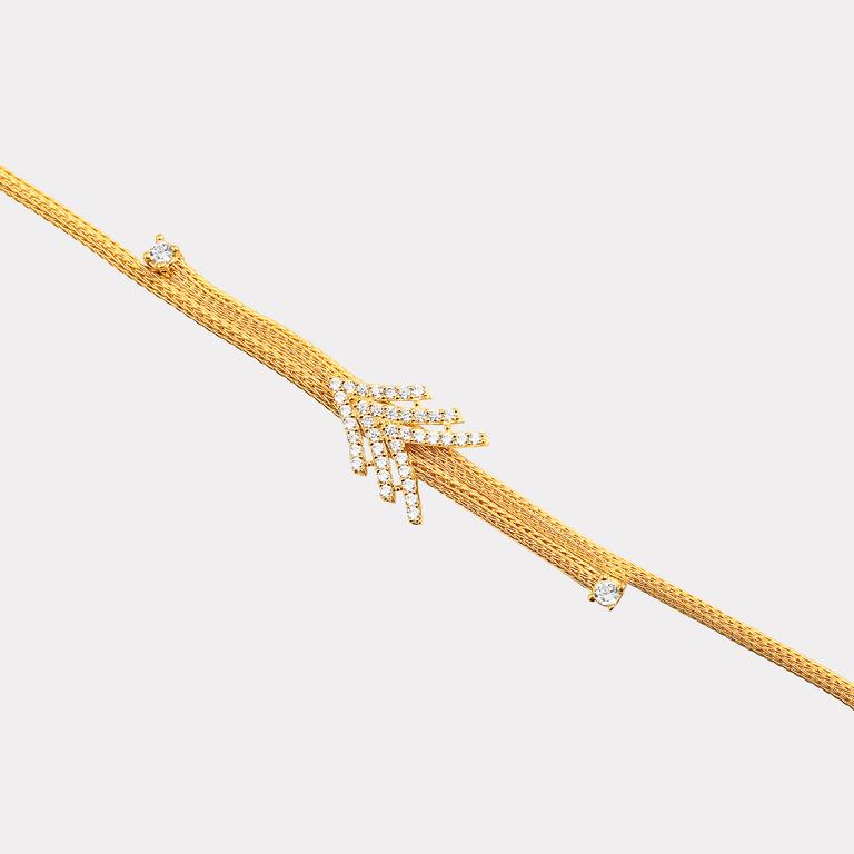 22K Gold Simple Bracelet