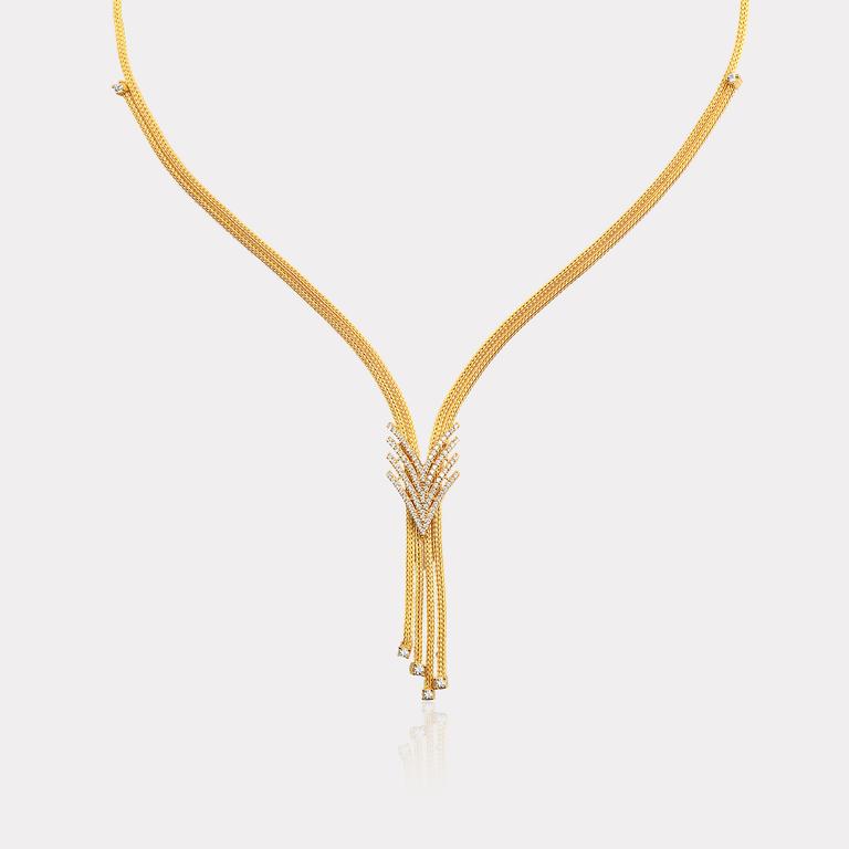 22K Gold Simple Necklace