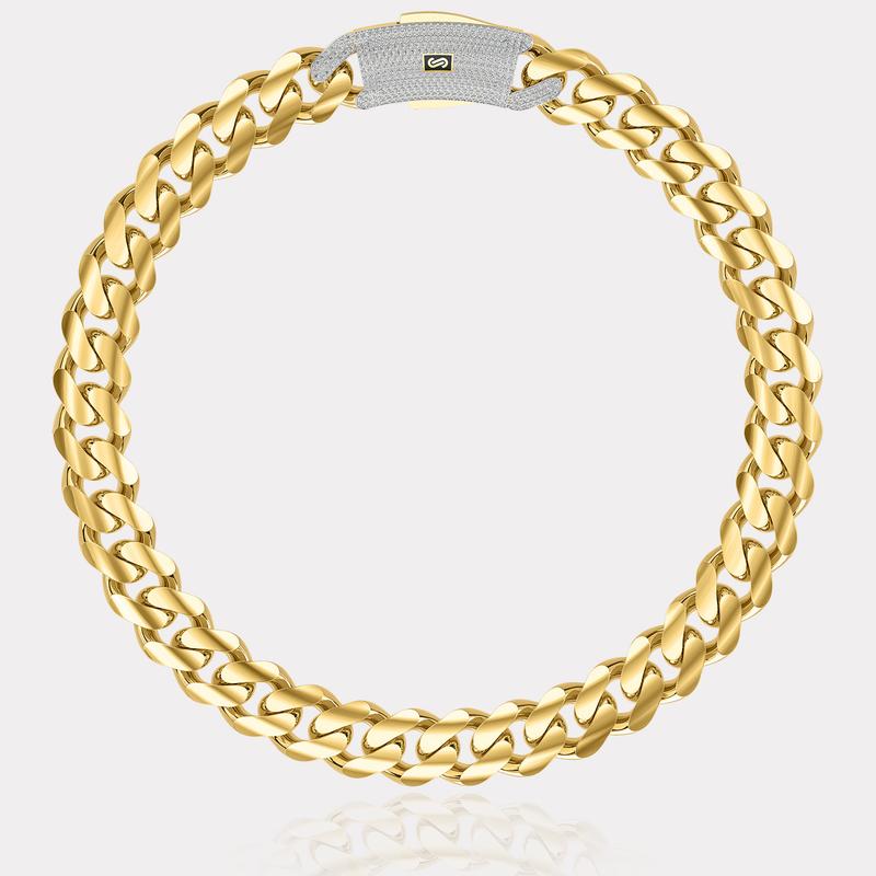Monaco Chain Sarı Altın Kolye