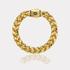 Monaco Chain Sarı Altın Bileklik - 10,00 mm