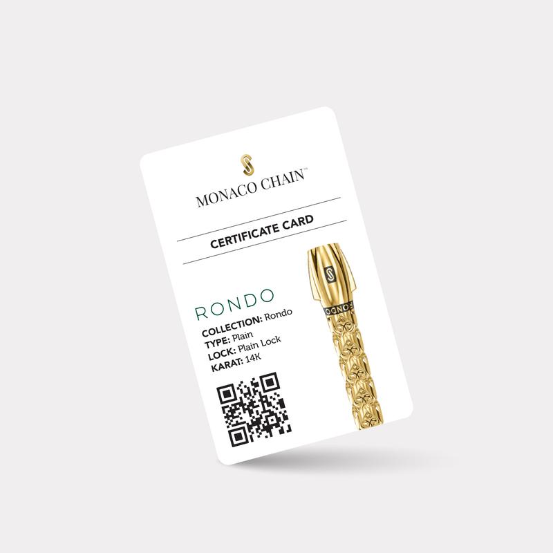Monaco Chain Sarı Altın Bileklik - 5,00 mm