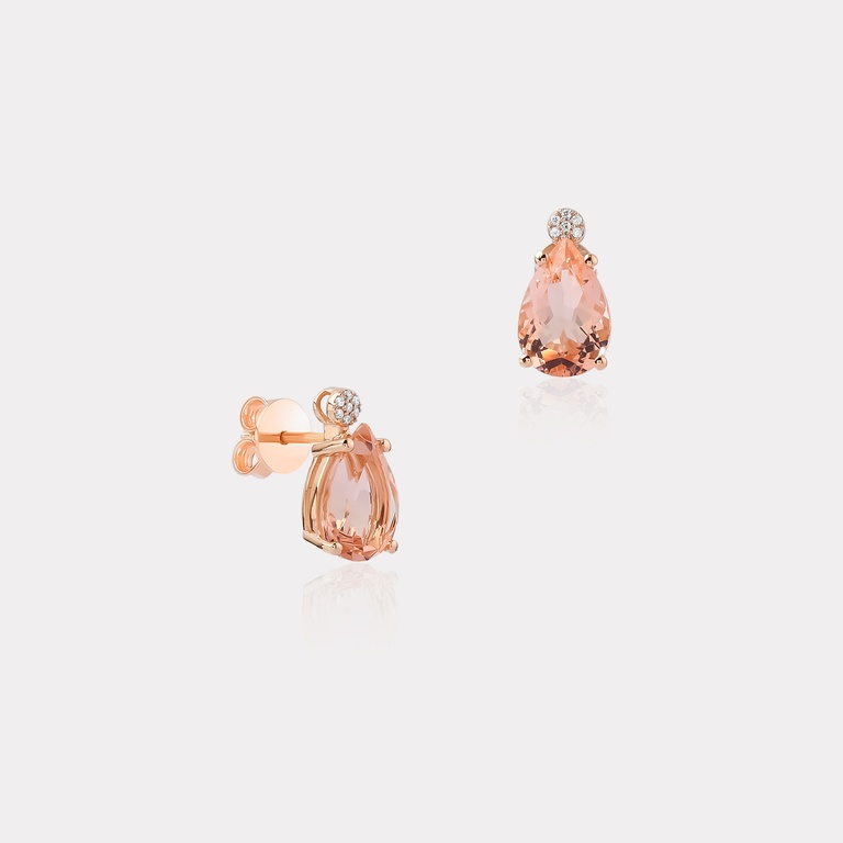 0,06 Ct. Pırlanta Küpe Simulant Taşlı